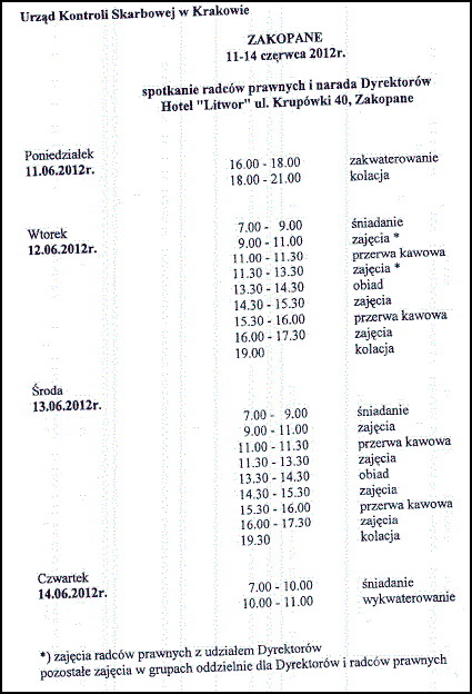 program narady